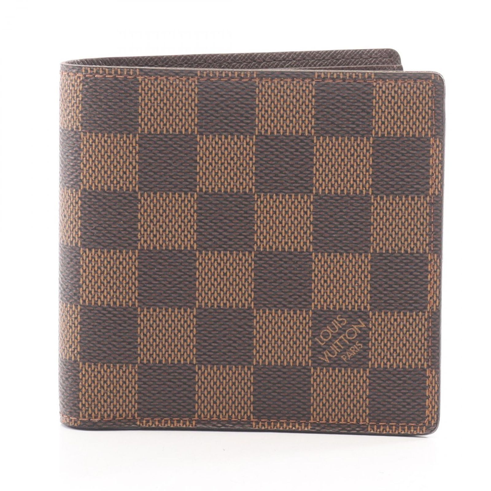 LOUIS VUITTON ルイ・ヴィトン ポルトフォイユ マルコ ダミエエベヌ 二つ折り財布