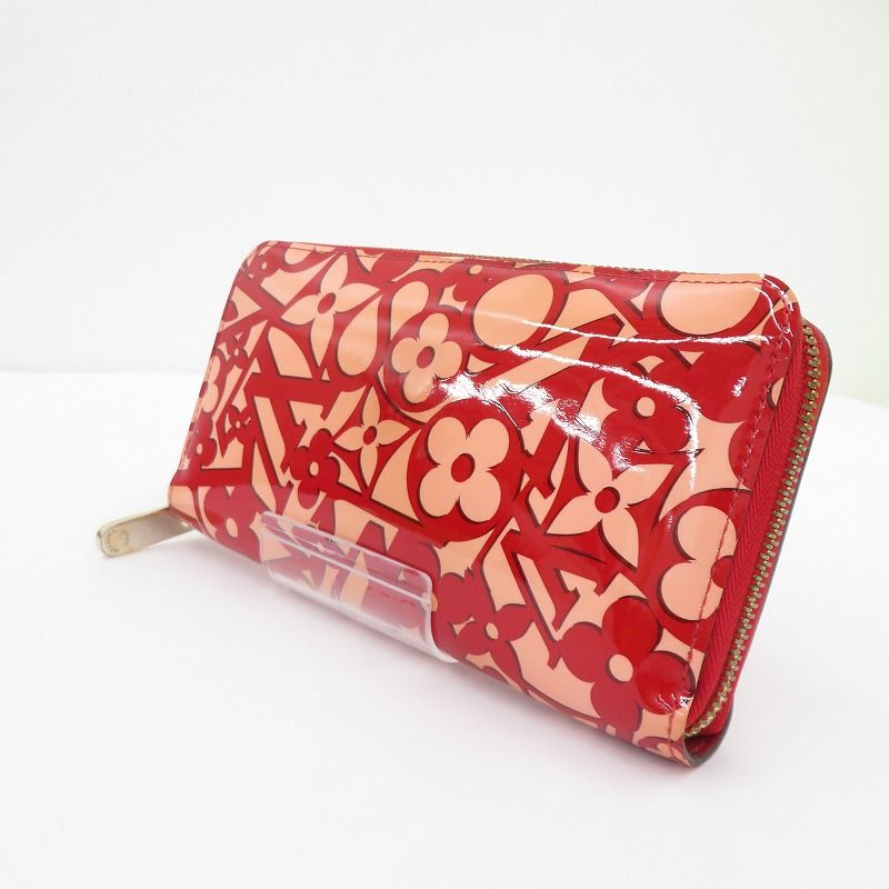 【瀬戸大橋店】 中古 LOUIS VUITTON | ルイ・ヴィトン 長財布 ヴェルニ スイート・モノグラム ジッピーウォレット モノグラム M90125 レッド 【125】
