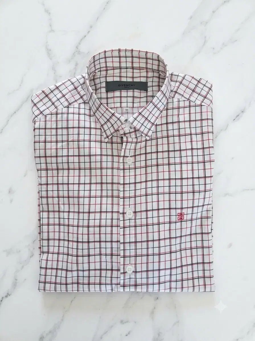 正規品 ジバンシィ(Givenchy) チェック 半袖 シャツ (デパート)