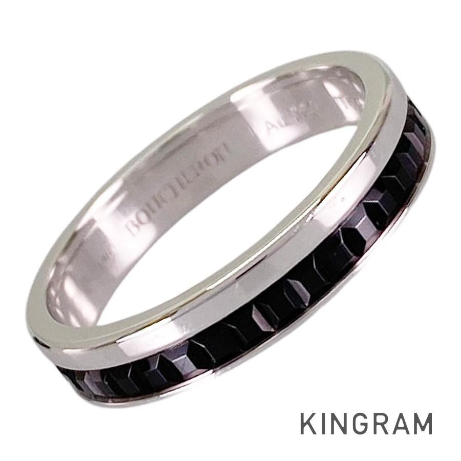 ブシュロン Boucheron キャトル ブラック ハーフ JAL0020654 K18WG 13.5号(53-54) リング sss【中古】