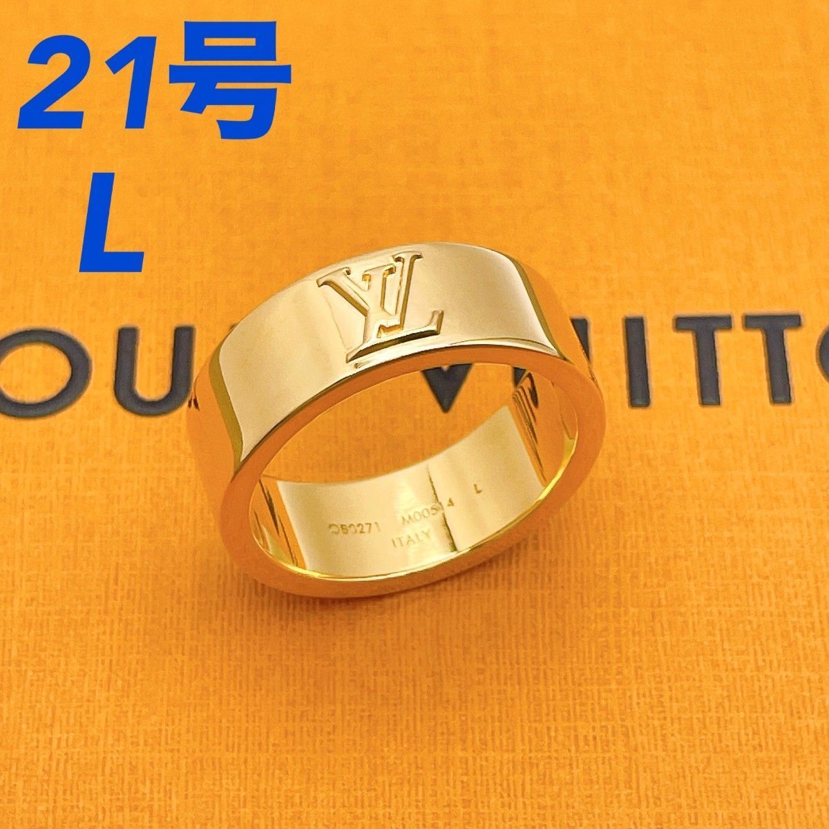◇ルイヴィトン◇新品仕上済 LOUIS VUITTON M00514 LVインスティンクト リング ゴールド OB0271