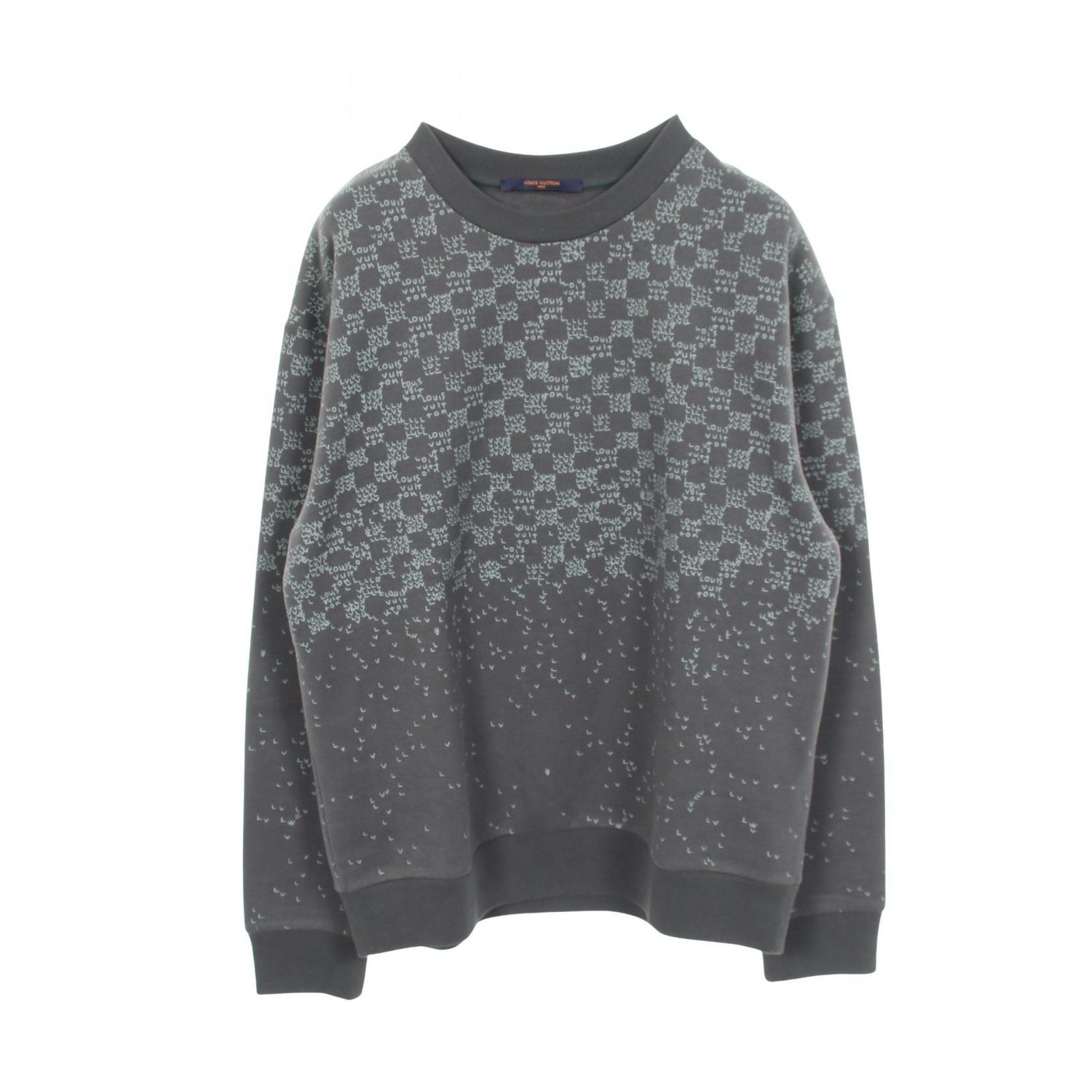 ルイ・ヴィトン LOUIS VUITTON スウェット ダミエスプレッドプリンテッド RM222M IHN HNY11W コットン スウェットシャツ メンズ Used A