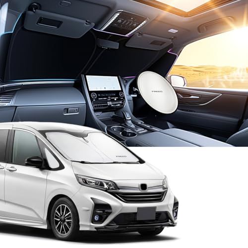 フリード 専用 車 フロントガラス サンシェード 日除け 革新的な4層構造 遮熱性能いい GB5-8型 対応 カーシェード 車種専用 しかっりフィット 遮光断熱 内装劣化防止 フロントサンシェード 2WAY収納袋付き 収納しやすい ハンドル保 0c6602ce