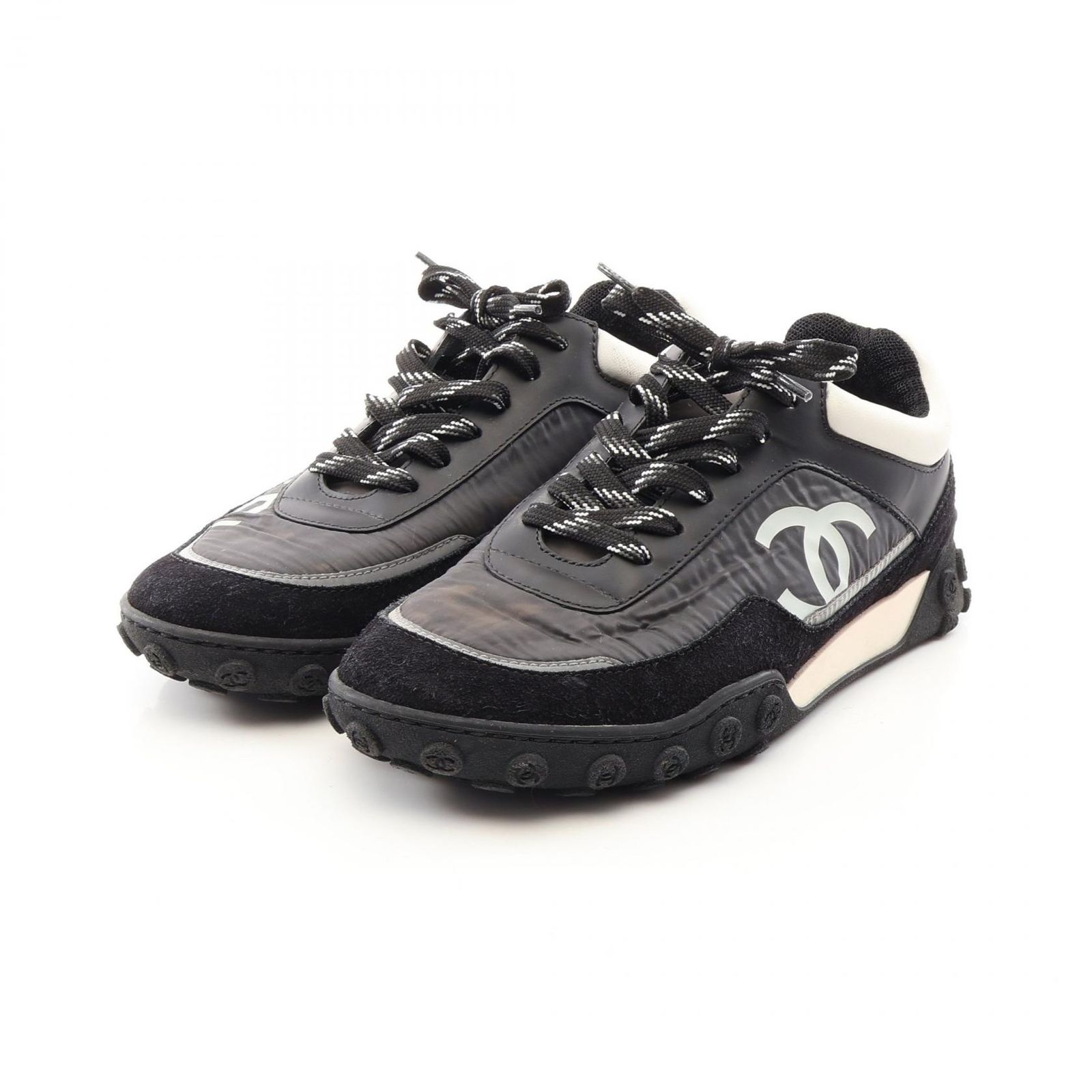 シャネル CHANEL スニーカー ココマーク G34086 ナイロン スウェード スニーカー レディース Used B 34,970円