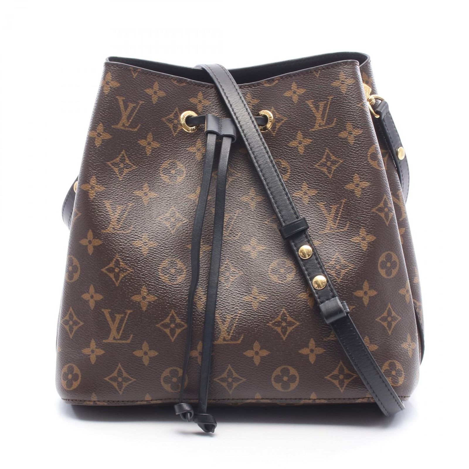 ルイ・ヴィトン LOUIS VUITTON ショルダーバッグ ネオノエ モノグラム ノワール M44020 ノワール PVCコーティングキャンバス レザー ネオノエ レディース Used B