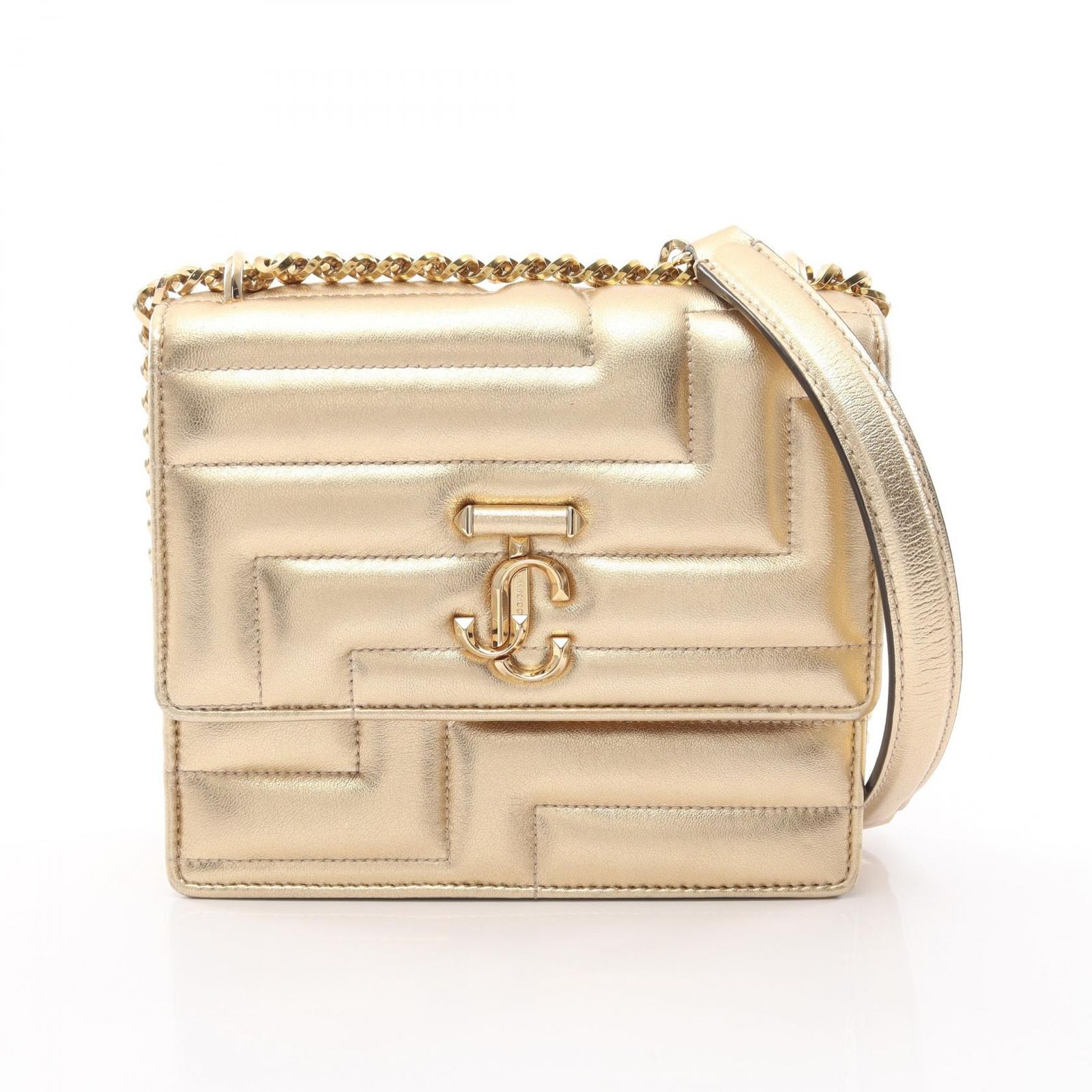 ジミーチュウ JIMMY CHOO ショルダーバッグ ヴァレンヌ アヴェニュー クワッド キルティング ゴールド レザー ショルダーバッグ ゴールド ヴァレンヌ レディース 22,610円