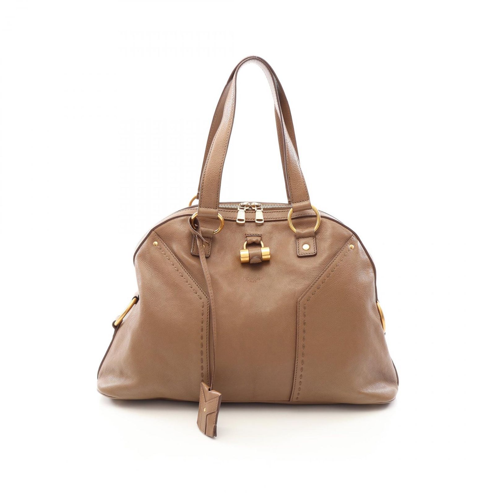 イヴ・サンローラン YVES SAINT LAURENT ハンドバッグ ミューズ レザー ミューズ ハンドバッグ レディース Used B