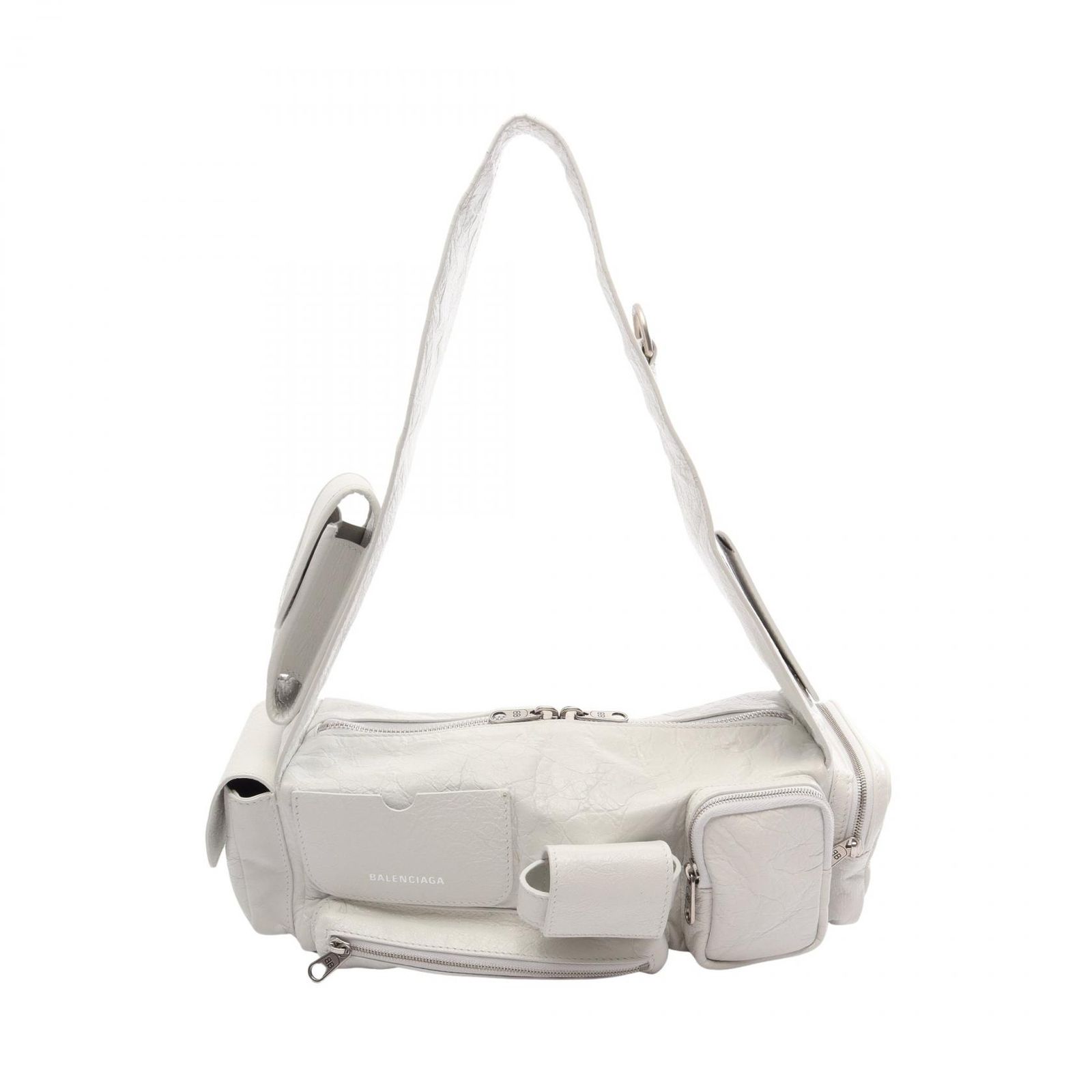 バレンシアガ BALENCIAGA ショルダーバッグ SUPERBUSY SLING BAG ス ーパービジー 762516 ホワイト レザー SUPERBUSY スリングバッグ スモール レディース Used A 131,900円
