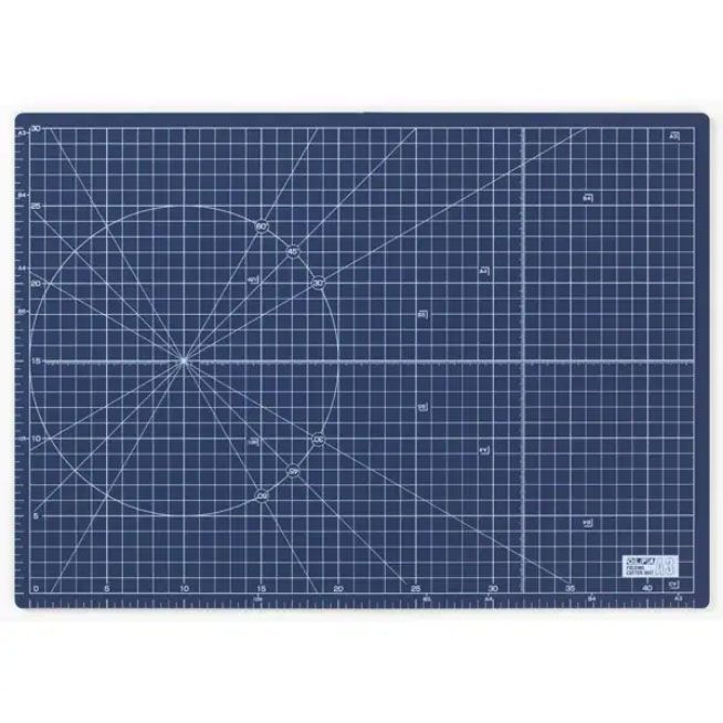 （まとめ買い）オルファ ふたつ折りカッターマット A3 ネイビー 223BNV 【×3セット】 6,583円