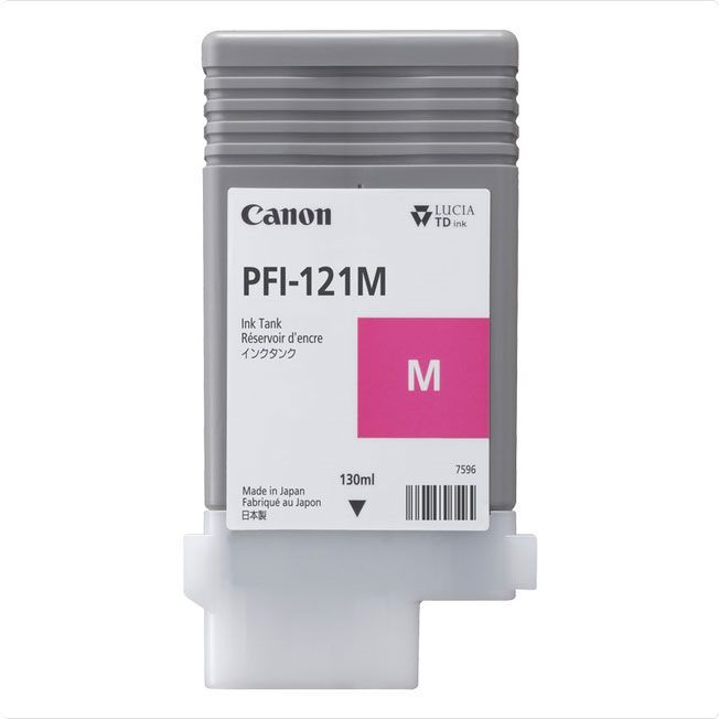 （まとめ買い）キヤノン 純正 インクタンク 顔料 マゼンタ 130ml PFI-121M 【×3セット】