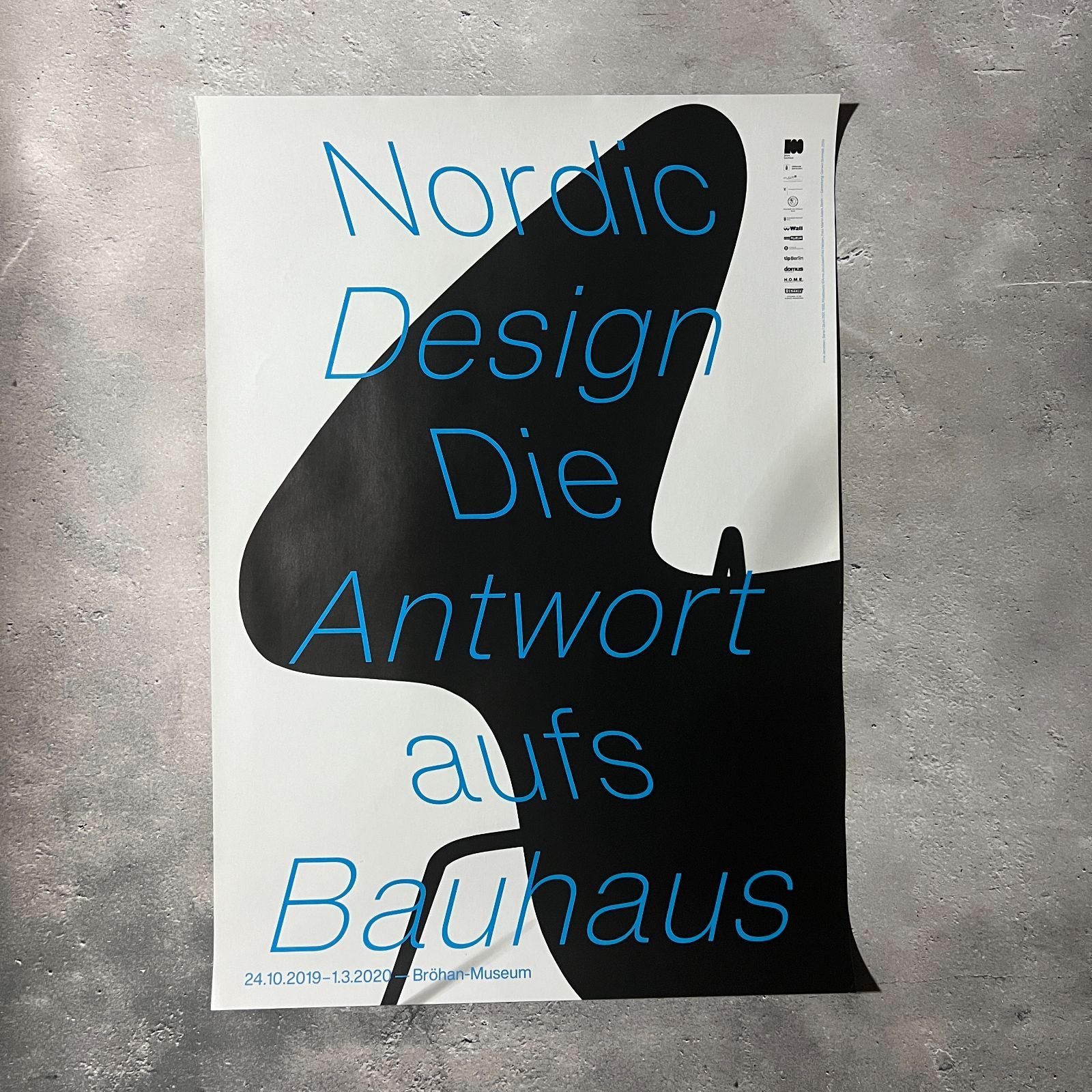 デザイン｜Nordic Design｜展覧会ポスター｜2019｜Bröhan-Museum｜Arne Jacobsen｜バウハウス｜北欧デザイン
