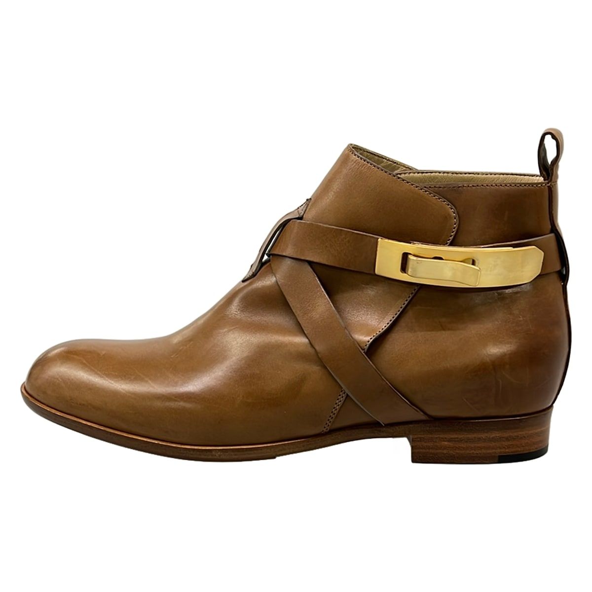 SARTORE(サルトル) ショートブーツ 35 1/2 レディース美品 - ブラウン アウトソール張替済 レザー