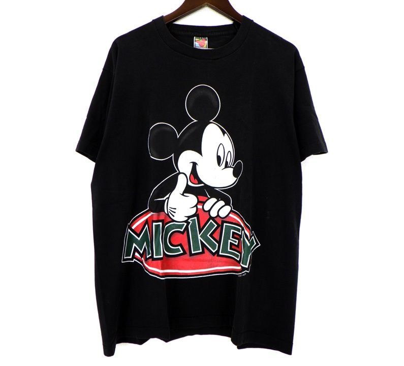 ヴィンテージ VINTAGE 【 90s DISNEY MICKEY 】 ディズニー ミッキーマウス プリント 半袖 Tシャツ　n11640