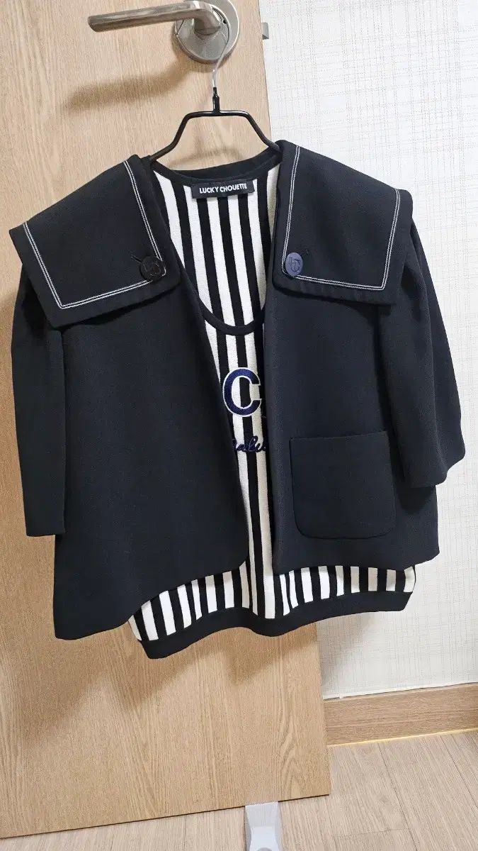 LUCKY CHOUETTE ラッキーシュエトゥ セーラー カラー ブラック ジャケット (36