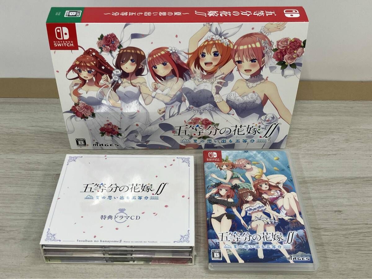 【特典CD未開封品】 ニンテンドースイッチ 五等分の花嫁∬ ~夏の思い出も五等分~(限定版) 任天堂 Switchソフト （LA-H-A2D3A-JPN） 7,431円