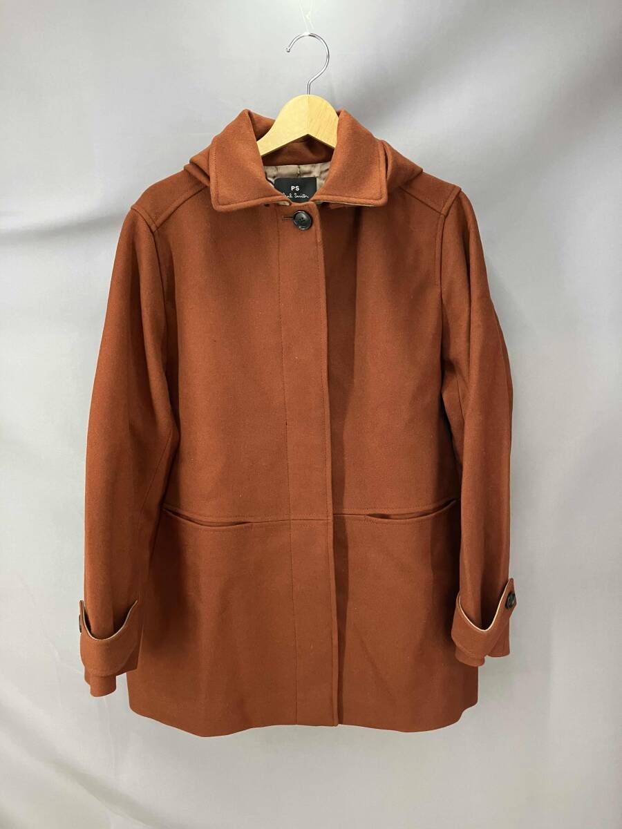 ★ PAUL SMITH ポールスミス ピーコート フード取り外し可 サイズ44L ブラウン 冬