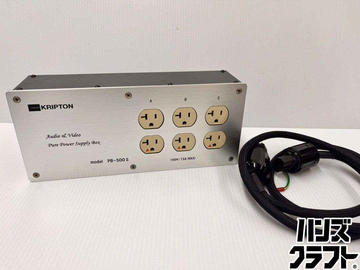★クリプトン KRIPTON　電源タップ　PB-500Ⅱ　オーディオ用　PB-5002　動作未確認　現状品 18,250円