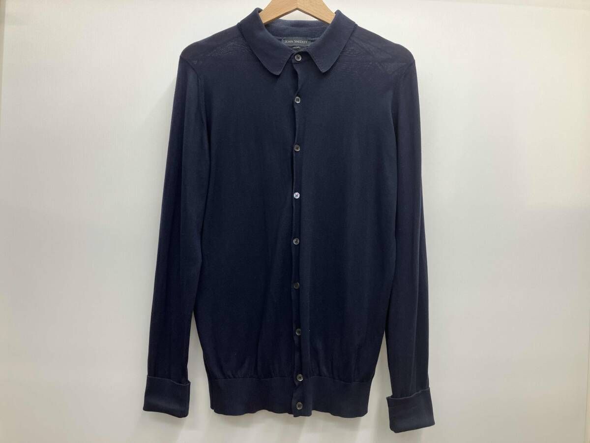 JOHN SMEDLEY ジョンスメドレー カーディガン ネイビー サイズS 【公式