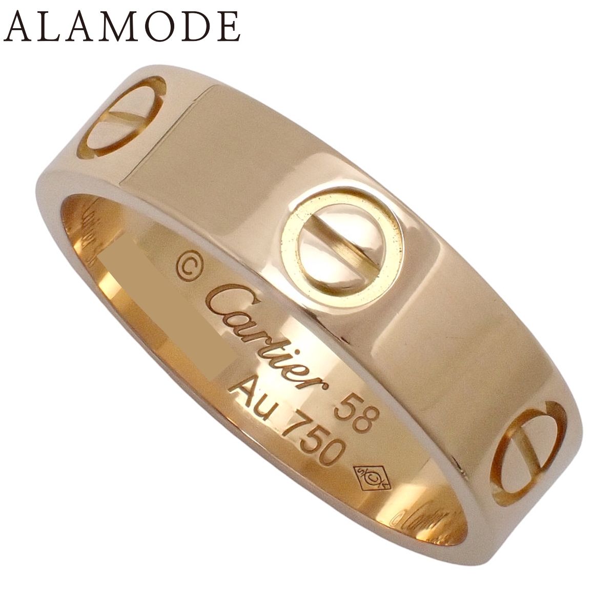 CARTIER(カルティエ) ラブコレクション LOVEリング クラシックモデル B4084800 ピンクゴールド K18PG 58 6.1g リング・指輪 アクセサリー ジュエリー ラブリング ピンクゴールド レディース 41100110194【アラモード】 151,822円