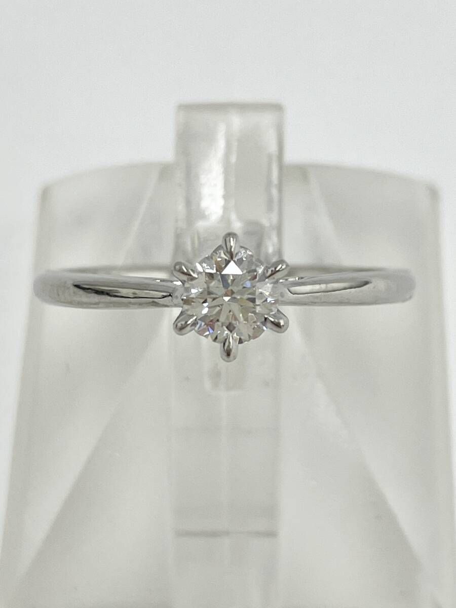 鑑別書付き Pt950 D0.256ct 9号 3.3g リング 指輪 プラチナ 40,937円