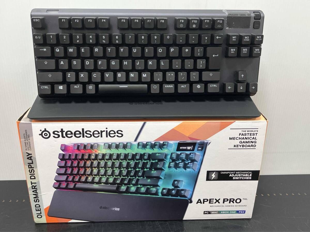 動作確認済み SteelSeries Apex Pro TKL ゲーミングキーボード PC MAC XBOX ONE PS4 対応 KB-00012 10,415円