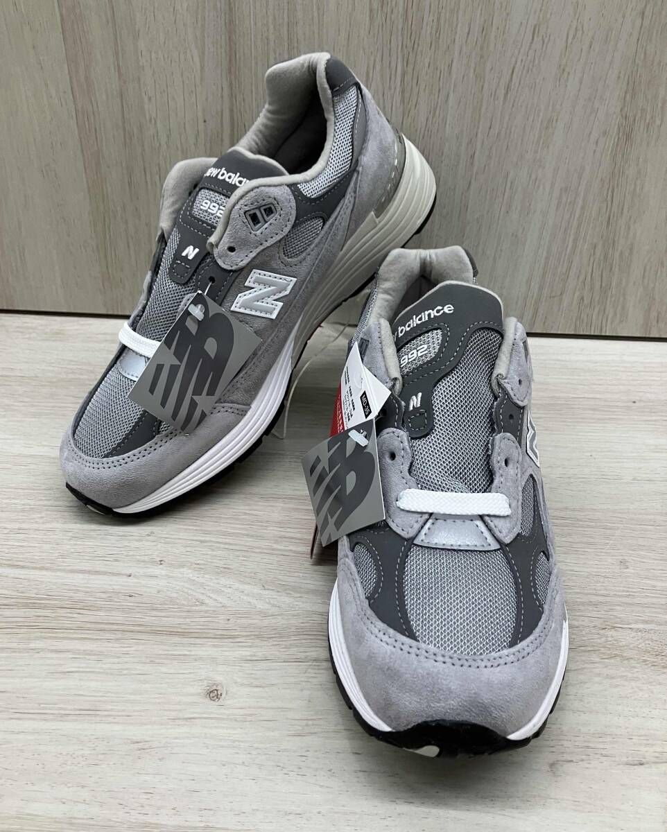 NB4★【New Balance】 ニューバランス スニーカー Made in USA 992 Core U992GY 26.5cm ローカット メッシュシューズ 21,615円