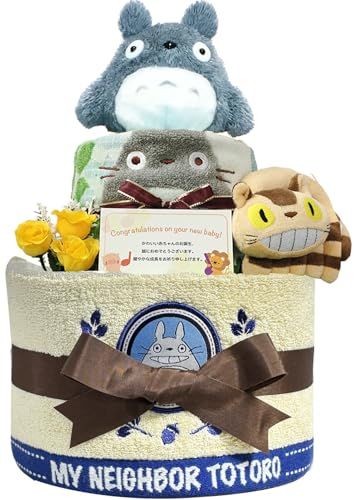 msKanonBabys おむつケーキ 男の子 女の子 出産祝い 赤ちゃん 誕生日 ベビーシャワー ギフト 2段 Sサイズ tot2013