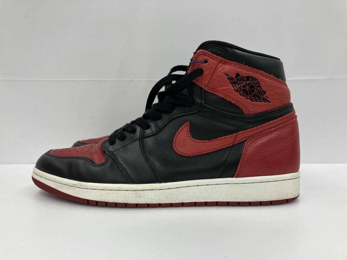 NIKE ナイキ AIR JORDAN 1 RETRO HIGH OG エアジョーダン 1 レトロ ハイOG 555088-001 スニーカー 替え紐 29 レッド ブラック 通年 19,096円