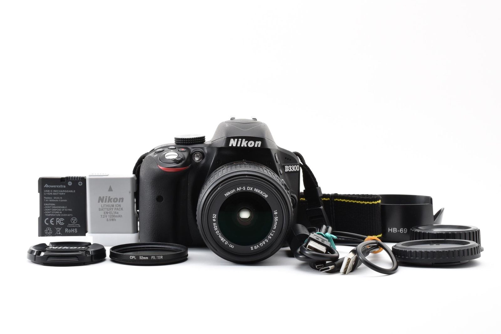 ★極上品★Nikon ニコン D3300 / DX AF-S NIKKOR 18-55mm F3.5-5.6 GII ＜ショット数約5404回＞★V15H #20