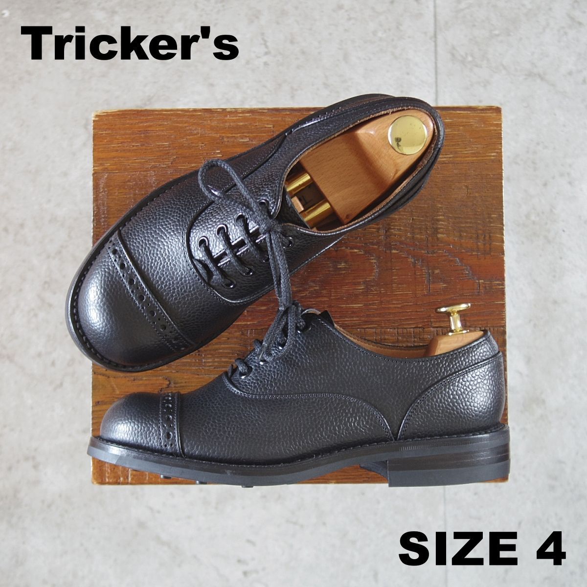 未使用★トリッカーズ(レディース) SIZE 4【定価￥143,000-★ダイナイトソール/QUILP別注/The Old Curiosity Shop】黒/Tricker's★p200