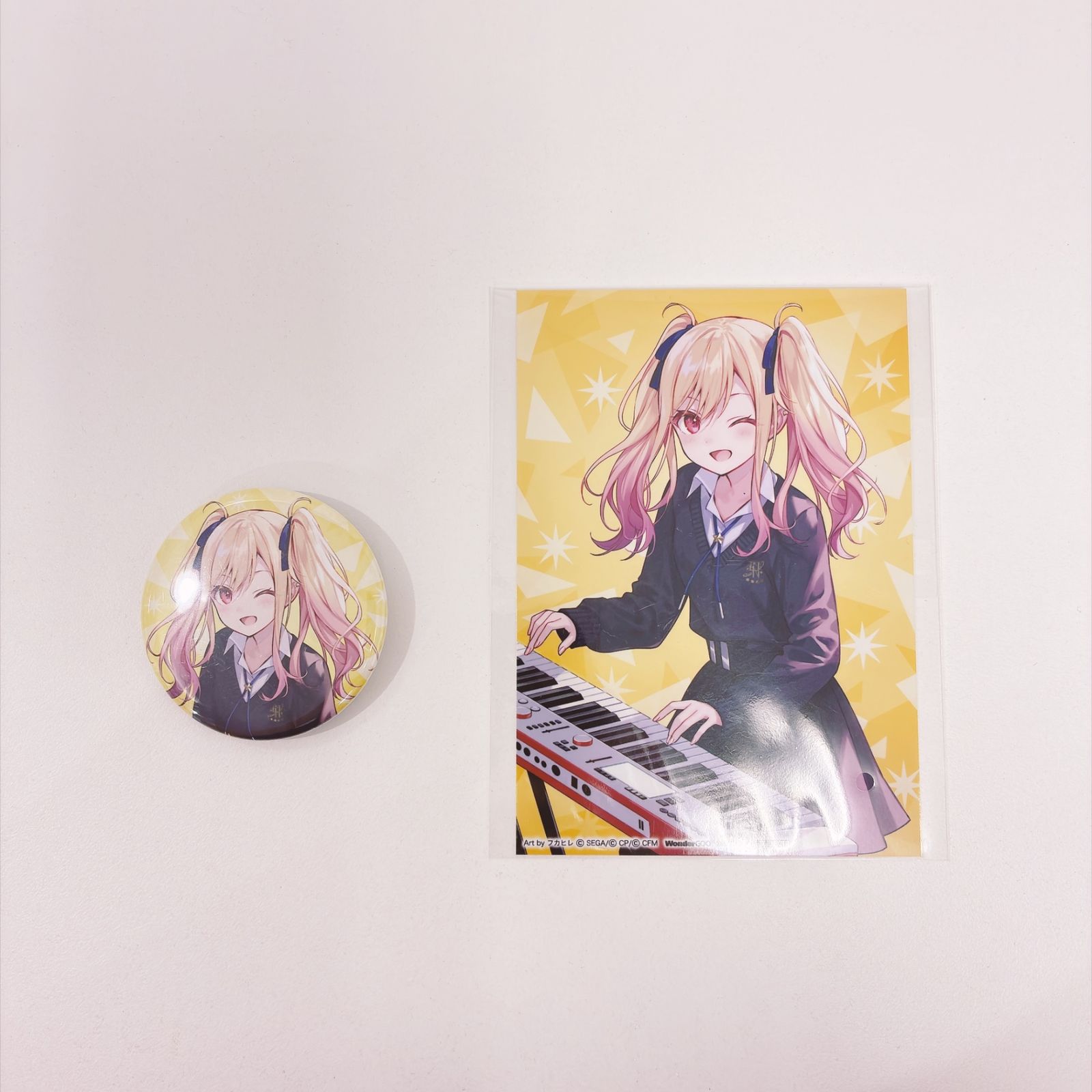 天馬咲希 57mm缶バッジ+L版ブロマイド 「CD プロジェクトセカイ