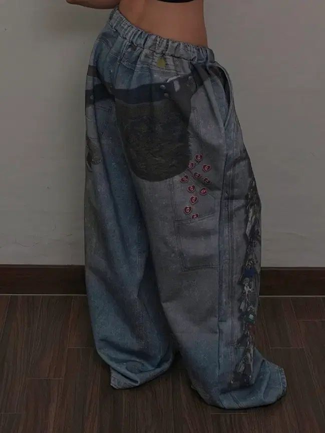 グレイルズ KEY CHAIN ILLUSION SWEATPANTS BLUE