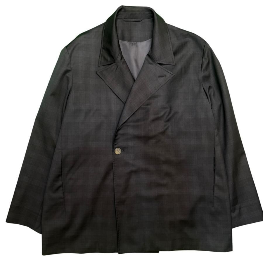サイズ【46/S】バレンシアガ BALENCIAGA 19SS／ オーバーサイズ チェック テーラードジャケット ／ダブルブレストジャケット ／601167 TGT01 8065000237193