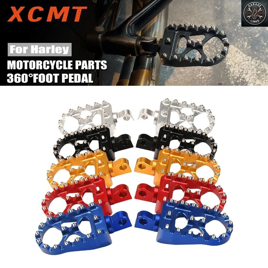 モーターサイクル用ファットフットレスト ハーレー スポーツスター 883 1200 ダイナ ファットボブ FXDF ソフテイル スリム FLS デラックス