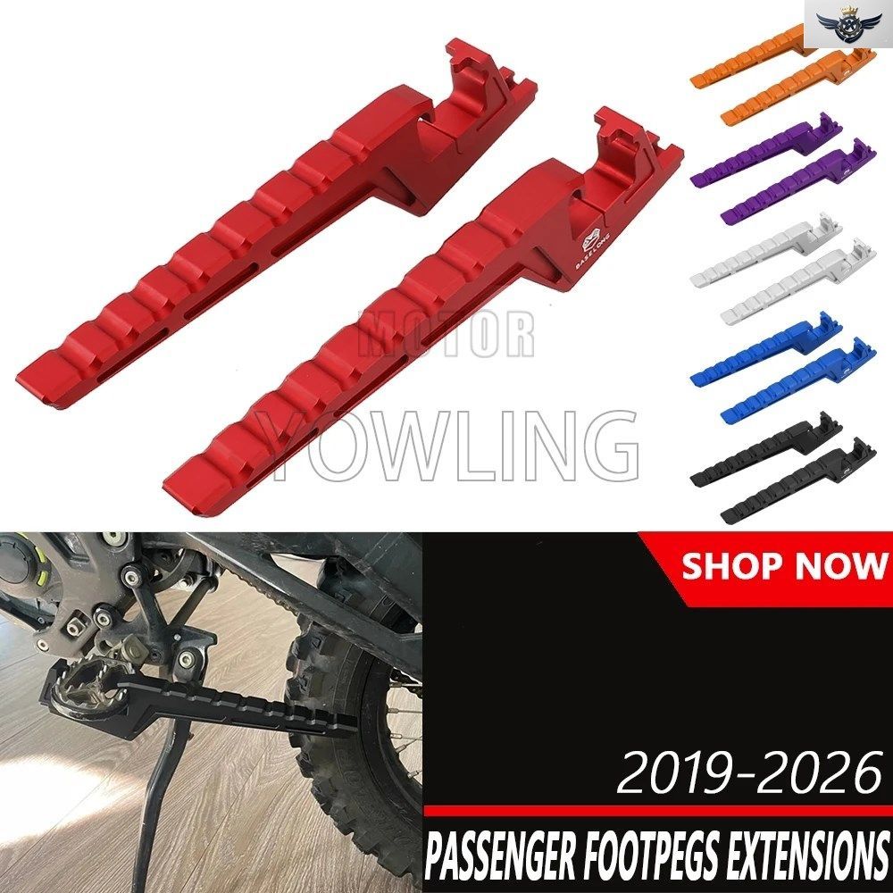 RIEJU MR250/300 PRO 2021-26 オートバイ用パッセンジャーフットペグエクステンション延長フットペグカスタムパーツ