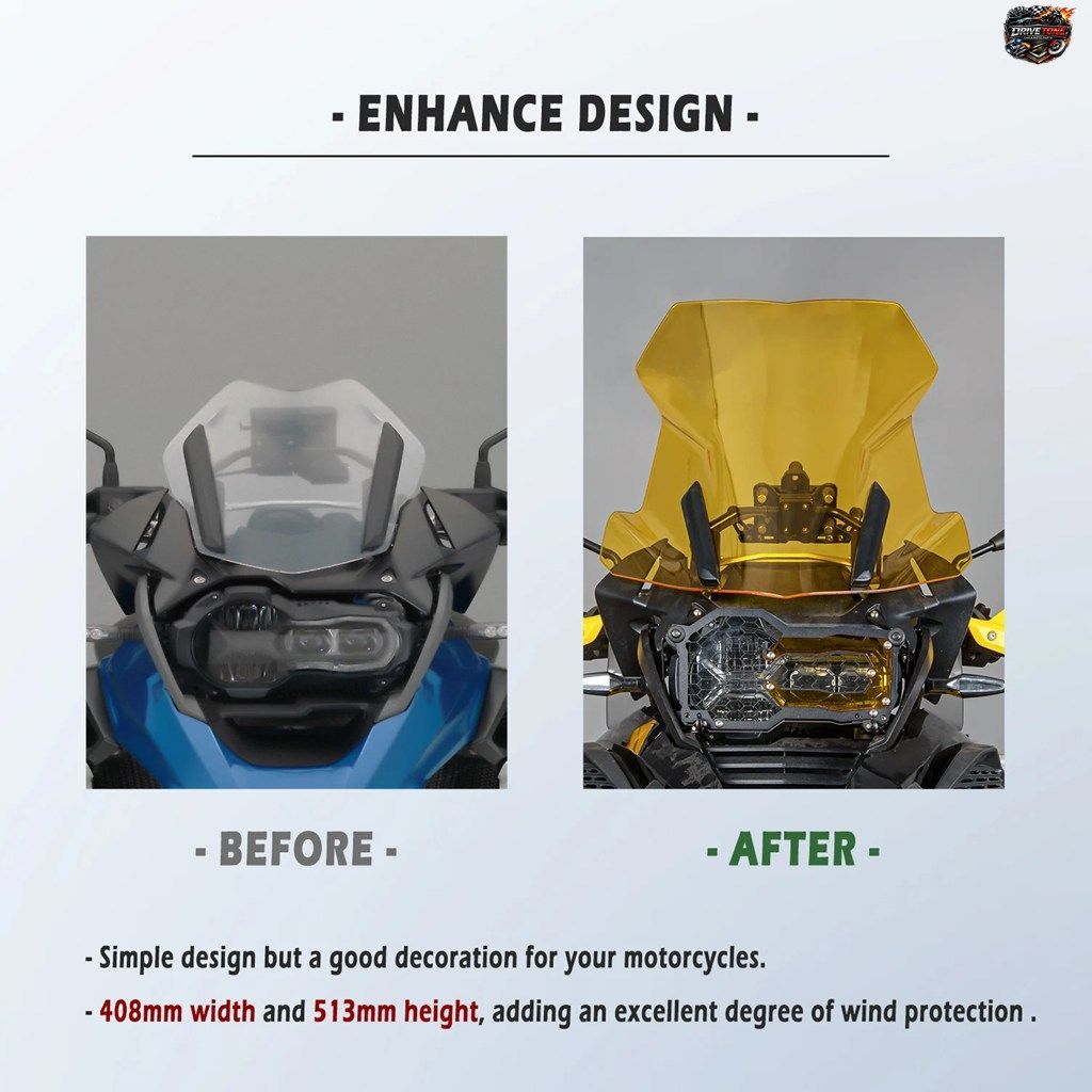 BMW R1200GS R1250GS ADV用オートバイウインドスクリーン、BMW R1200GS