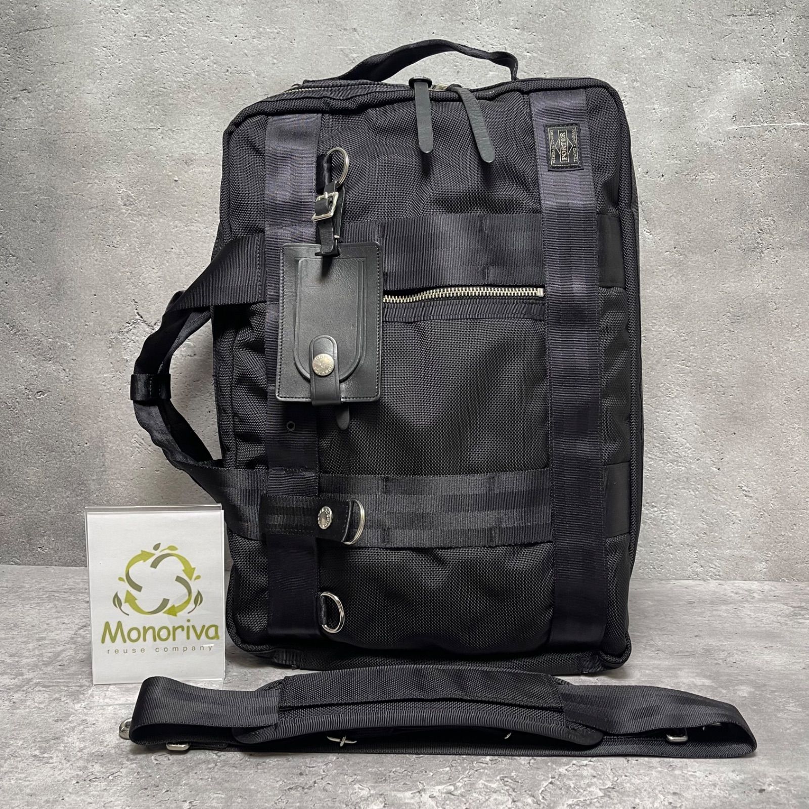 ✨Amazon限定✨ PORTER ポーター 3WAY ビジネスバッグ HEAT系 コラボ ブラック リュック ショルダー G1-1208 17,136円
