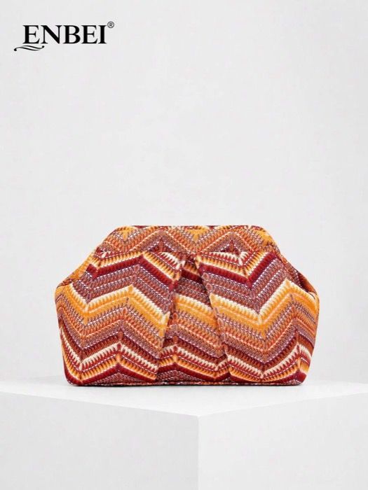 Women's Clutch Bag Second Bag Summer Bohemian Orange Tassel Clutch Bag - Beach Bag Ladies New Fashion Handbag, Women's Wallet, Simple and Versatile, Summer Beach Handbag, Ladies Summer Casual Vacation