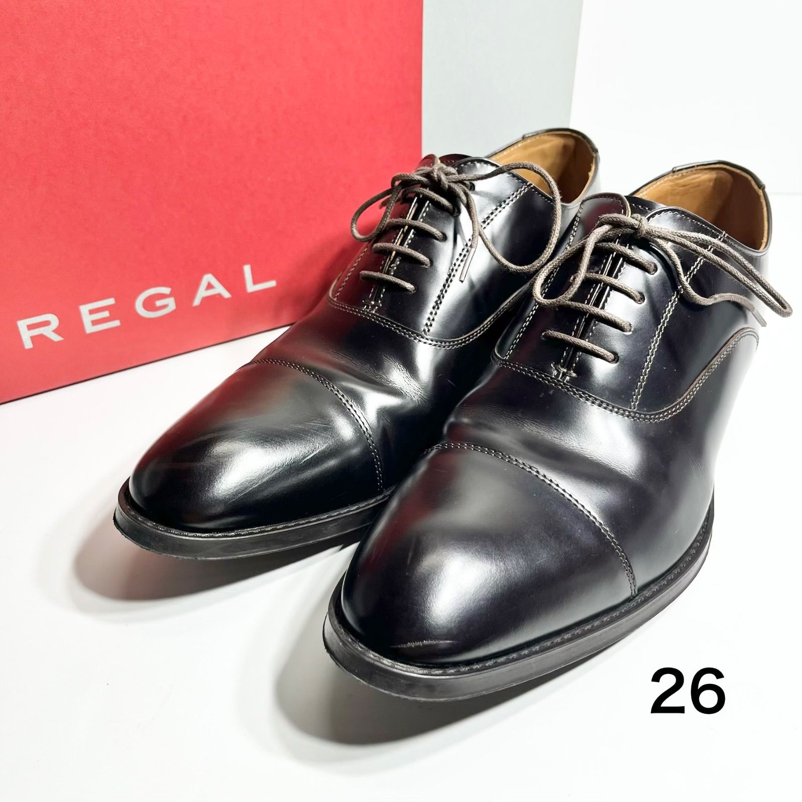 REGAL リーガル 811R ストレートチップ ダークブラウン 26cm
