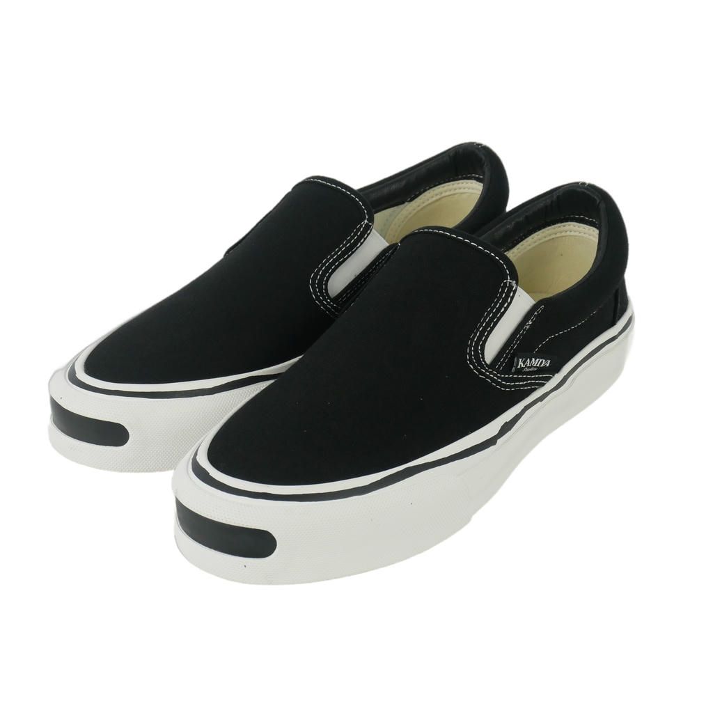 Kamiya KAMIYA CORNELL VULCANIZED SNEAKER LOAFER CANVAS SNEAKER 41 BLACK G14FW701