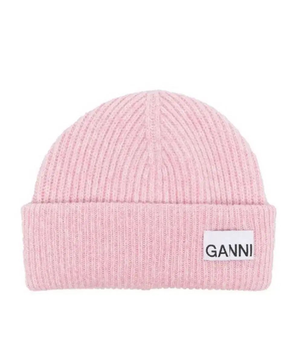 GANNI ガニー ロゴ パッチ ビーニー ピンク 7,161円