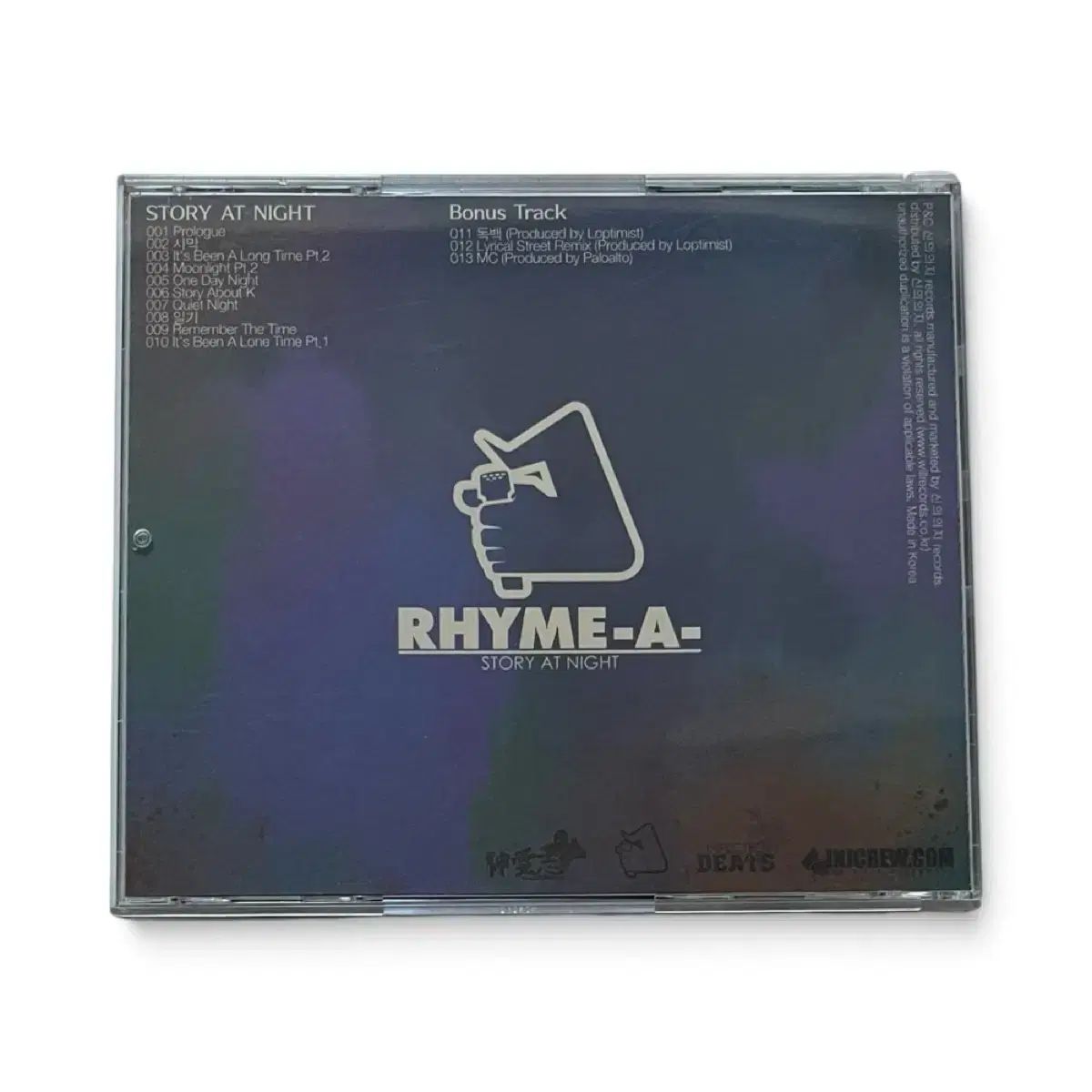 RHYME ー A Story At Night EP 初版 CD