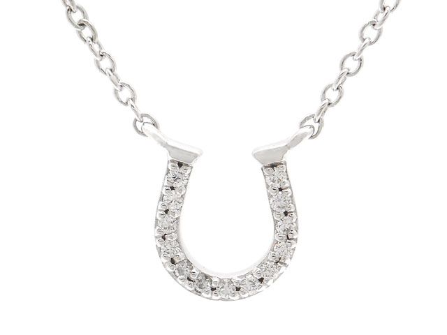 TIFFANY＆CO　ティファニー　貴金属･宝石　メトロホースシューネックレス　ペンダント　ダイヤモンド　WG　ホワイトゴールド　2.1g　2143500299982　【200】