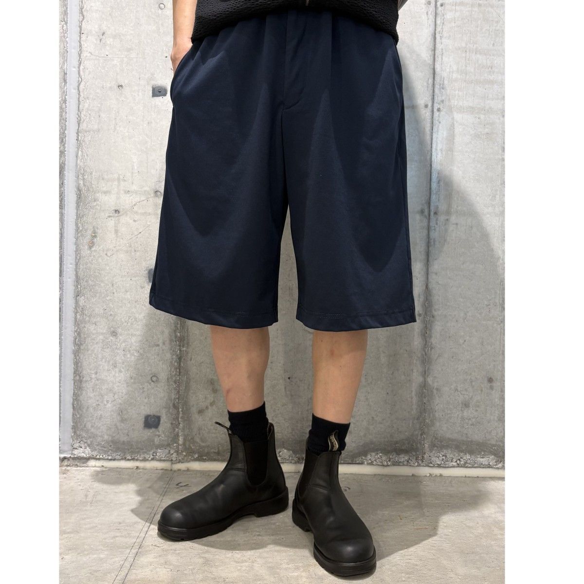 COMME des GARCONS HOMME DEUX 25AW ウエストゴムストレッチポリバギーショーツワイドハーフパンツ DP-T017 8069000147773