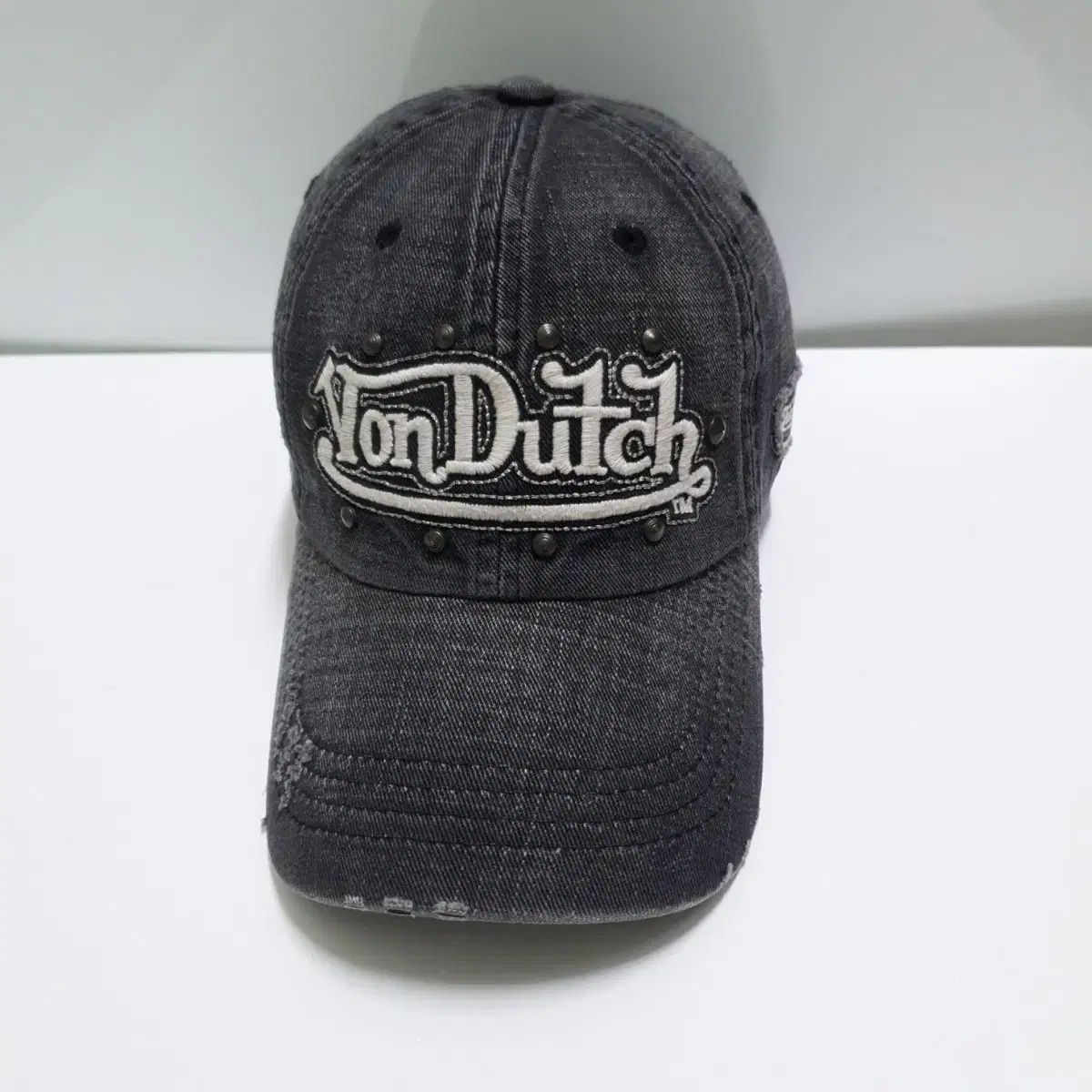 Von Dutch ボンダッチ ヴィンテージ Y2K ブラックデニム デニムトラッカー ダメージ ベースボールキャップ 6,288円