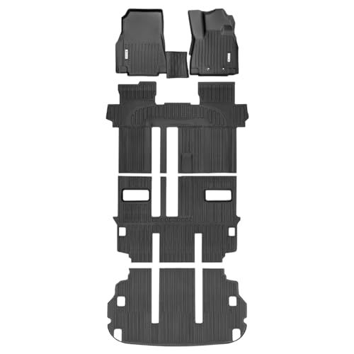 N◆SHINOBI デリカD:5 CV1W専用 3Dフロアマット 全席＋ラゲッジセット 8人乗り ディーゼル車対応 防水 立体構造 ズレ防止 撥水 内装パーツ f8d4fb01