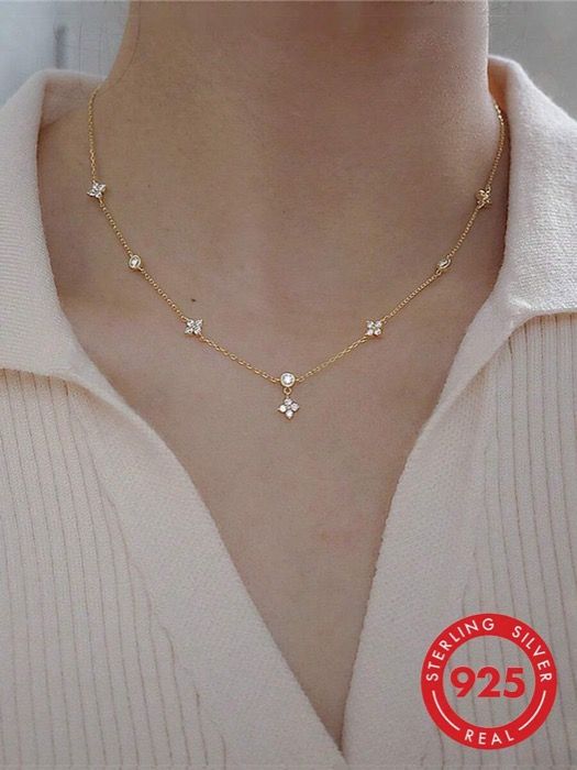 ジュエリー レディース ネックレス ペンダントネックレス 1個 ヴィンテージエレガント フラワーネックレス、女性への日常/休日用ギフト
