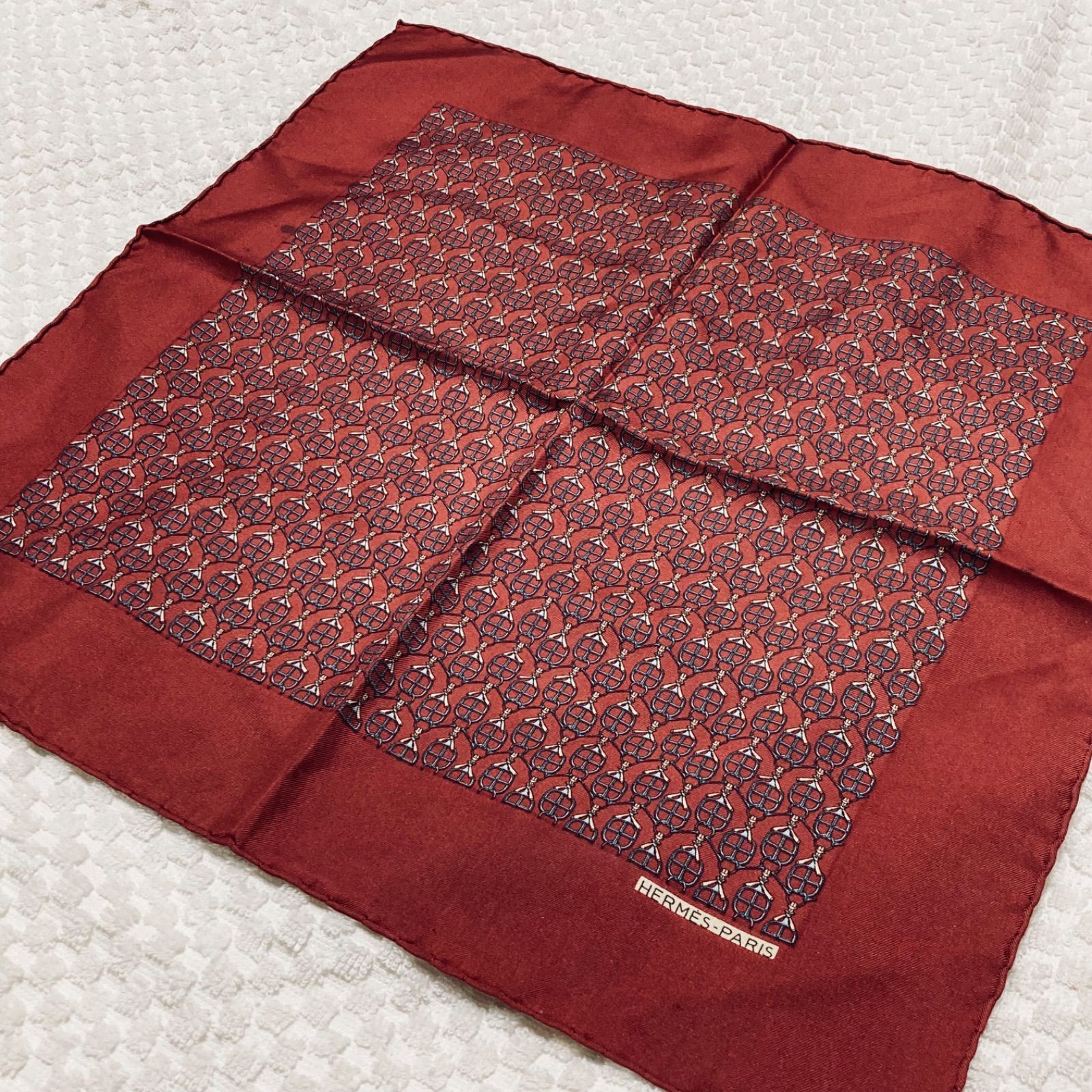 HERMES エルメス プチカレ カレ40 ミニスカーフ ポケットチーフ