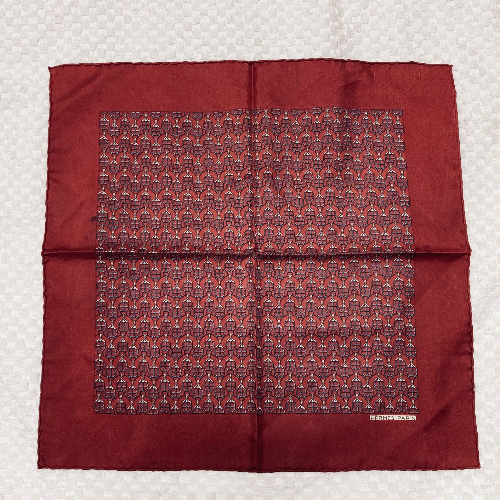 HERMES エルメス プチカレ カレ40 ミニスカーフ ポケットチーフ