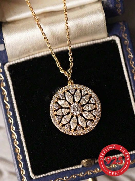 ジュエリー レディース ネックレス ペンダントネックレス 1個 ヴィンテージ宮殿スタイル ひまわり ペンダントネックレス チェーン、女性への バレンタインデーのギフト 7,328円